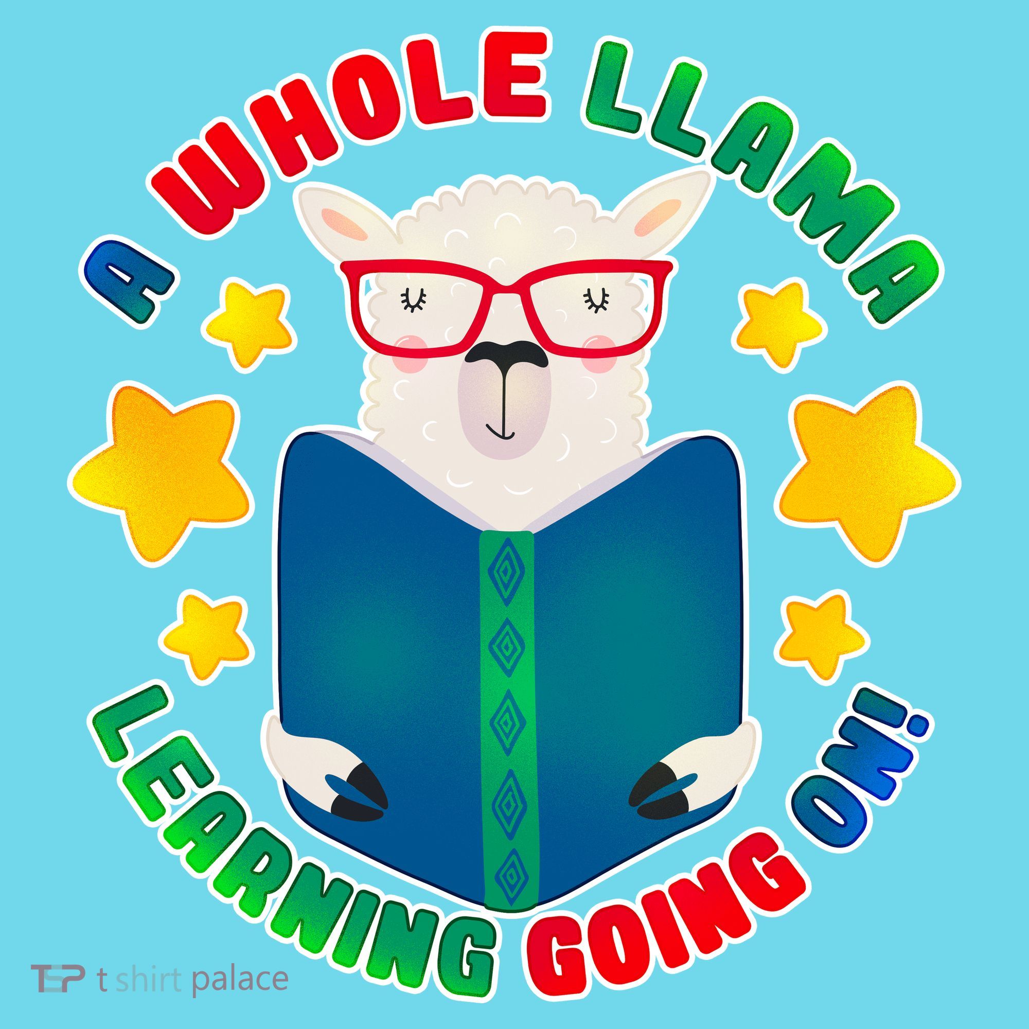 Cute Educational - A Whole Llama Learning Kids T-Shirt