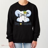 Cute Elephant 100th Day of School Women's Sweatshirt thumb 0