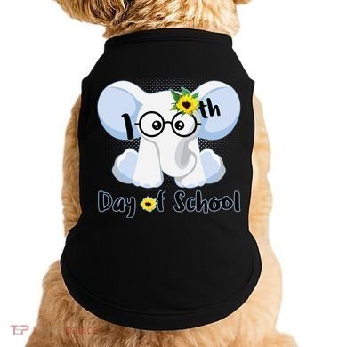 Cute Elephant 100th Day of School Doggie Tank
