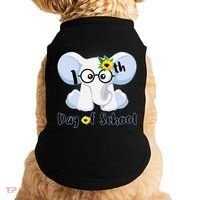 Cute Elephant 100th Day of School Doggie Tank thumb 0