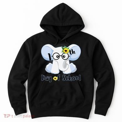 Cute Elephant 100th Day of School Hoodie