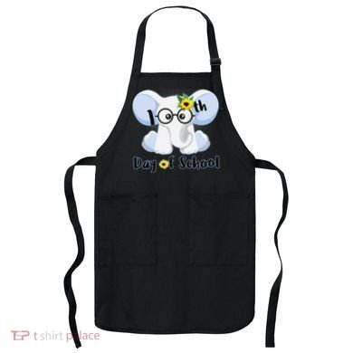 Cute Elephant 100th Day of School Apron