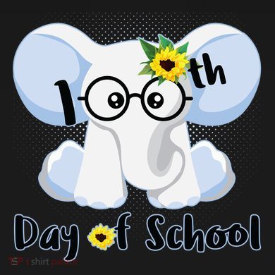Cute Elephant 100th Day of School Sweatshirt