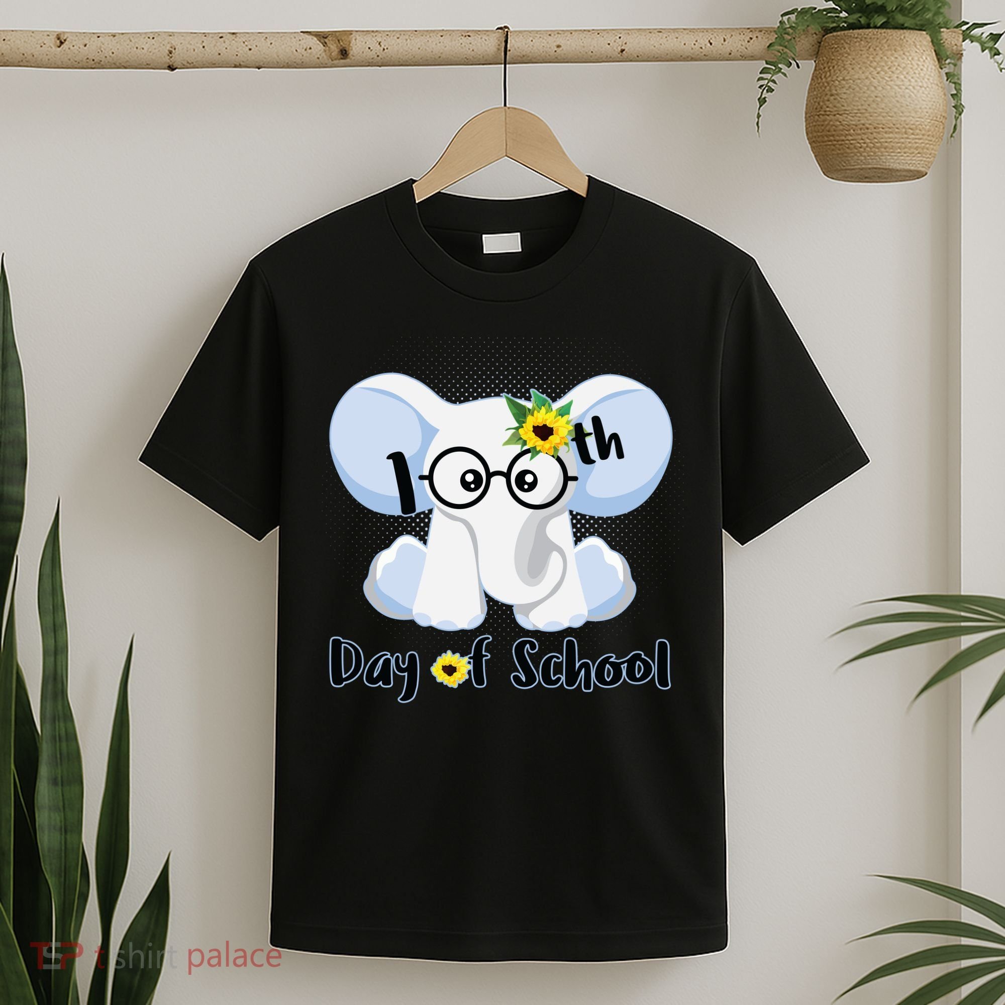 Cute Elephant 100th Day of School T-Shirt