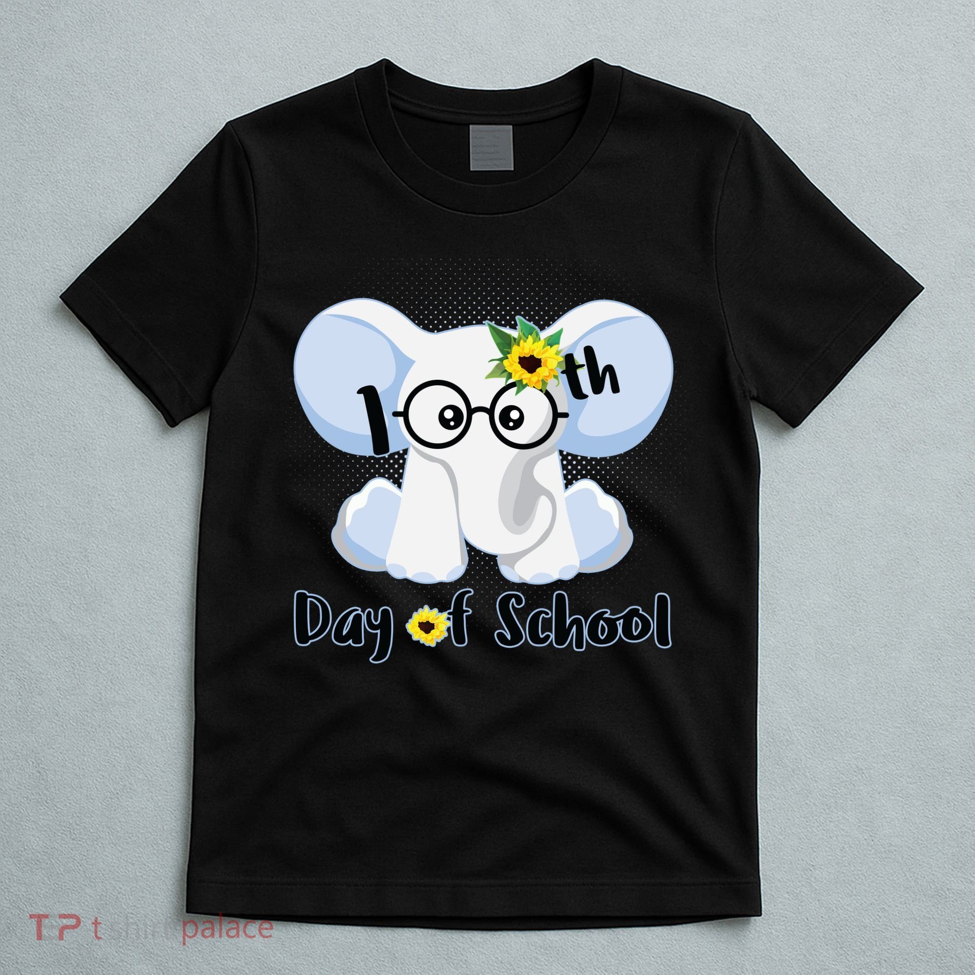 Cute Elephant 100th Day of School T-Shirt