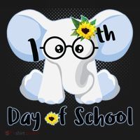 Cute Elephant 100th Day of School Backpack thumb 2