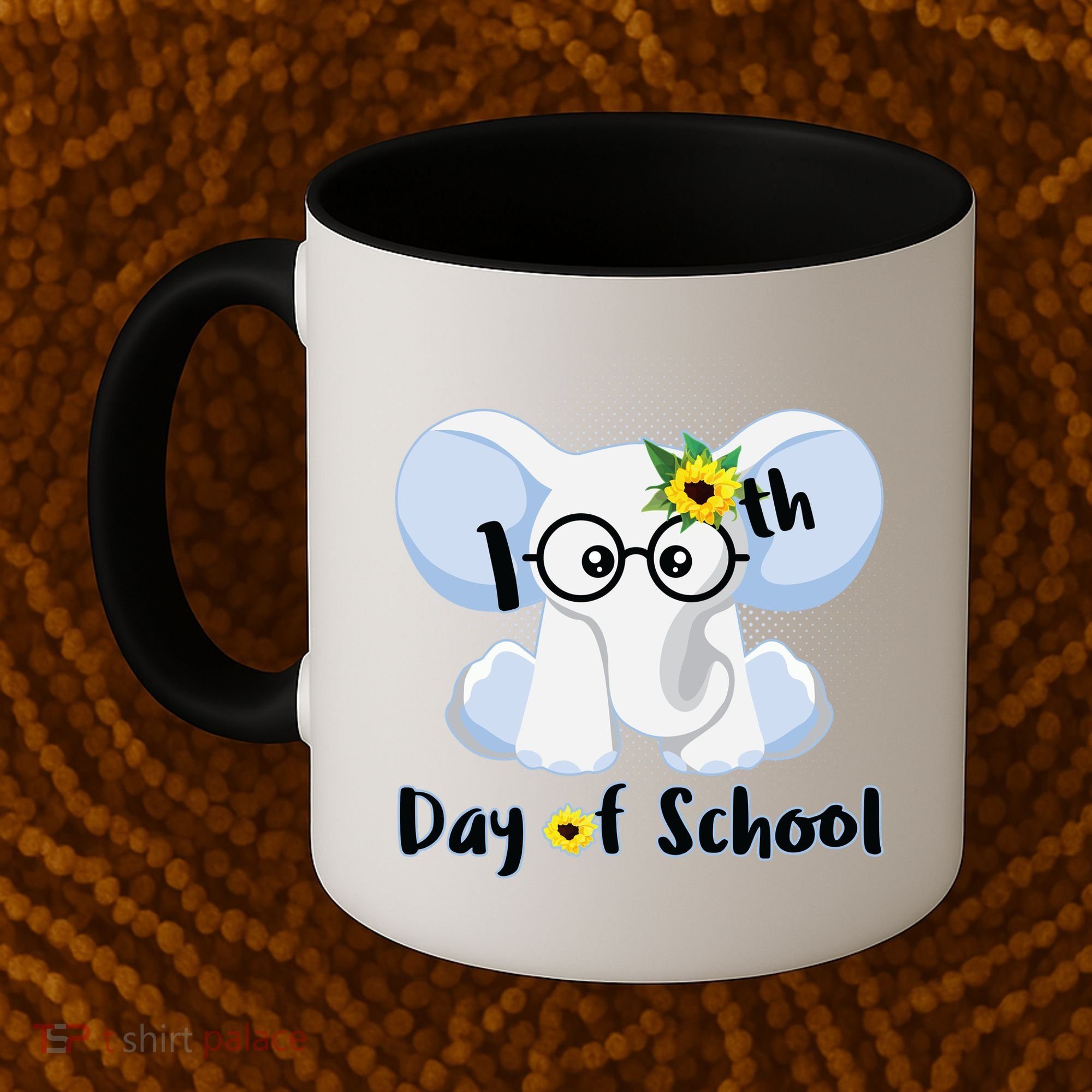 Cute Elephant 100th Day of School Coffee Mug