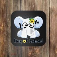 Cute Elephant 100th Day of School Coaster thumb 0