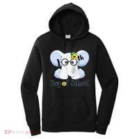 Cute Elephant 100th Day of School Women's Hoodie thumb 0