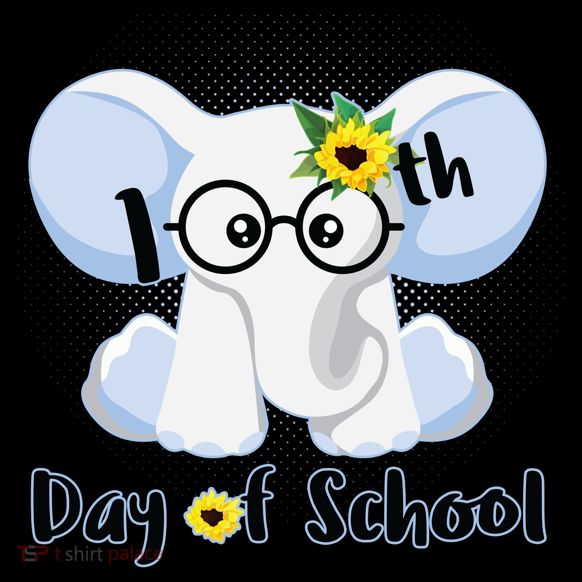 Cute Elephant 100th Day of School Women's Hoodie