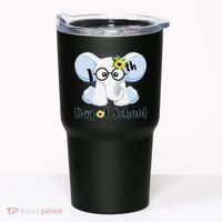 Cute Elephant 100th Day of School Tumbler thumb 0