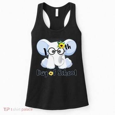 Cute Elephant 100th Day of School Women's Tank Top