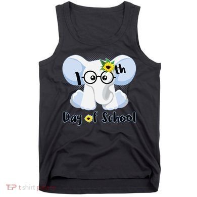Cute Elephant 100th Day of School Tank Top