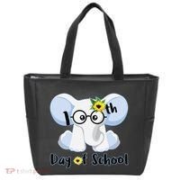 Cute Elephant 100th Day of School Tote Bag thumb 0