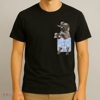 Cute Elephant Front Pocket T-Shirt thumb 3
