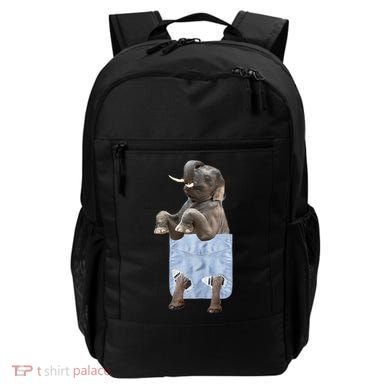 Cute Elephant Front Pocket Backpack