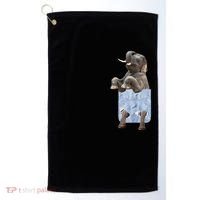 Cute Elephant Front Pocket Golf Towel thumb 0