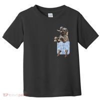 Cute Elephant Front Pocket Toddler T-Shirt thumb 0