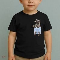 Cute Elephant Front Pocket Toddler T-Shirt thumb 2