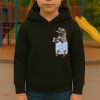 Cute Elephant Front Pocket Kids Hoodie thumb 3