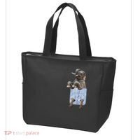Cute Elephant Front Pocket Tote Bag thumb 3