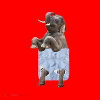 Cute Elephant Front Pocket Santa Hat thumb 1