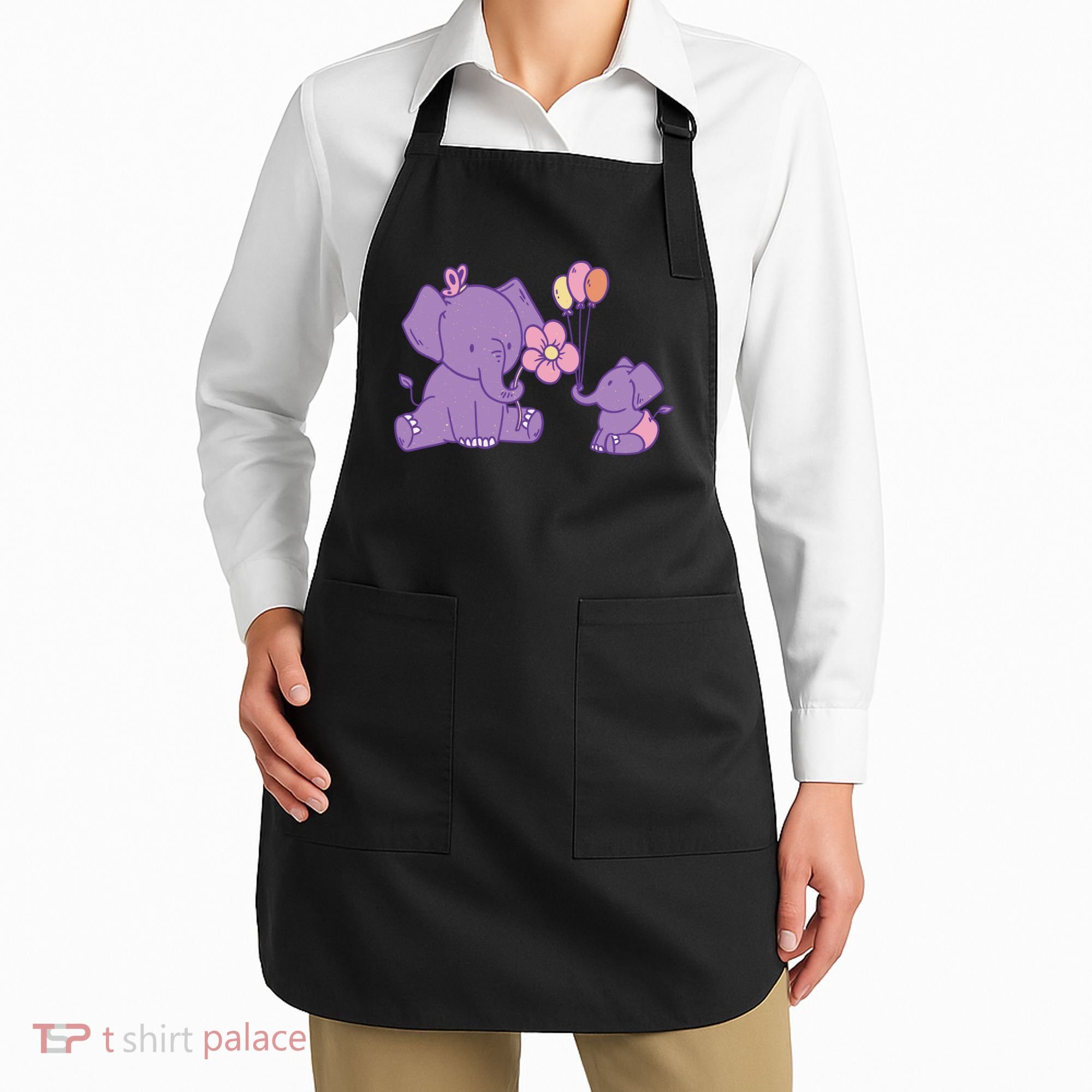 Cute Elephants Apron