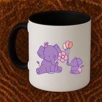 Cute Elephants Coffee Mug thumb 2