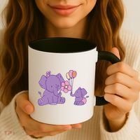 Cute Elephants Coffee Mug thumb 3