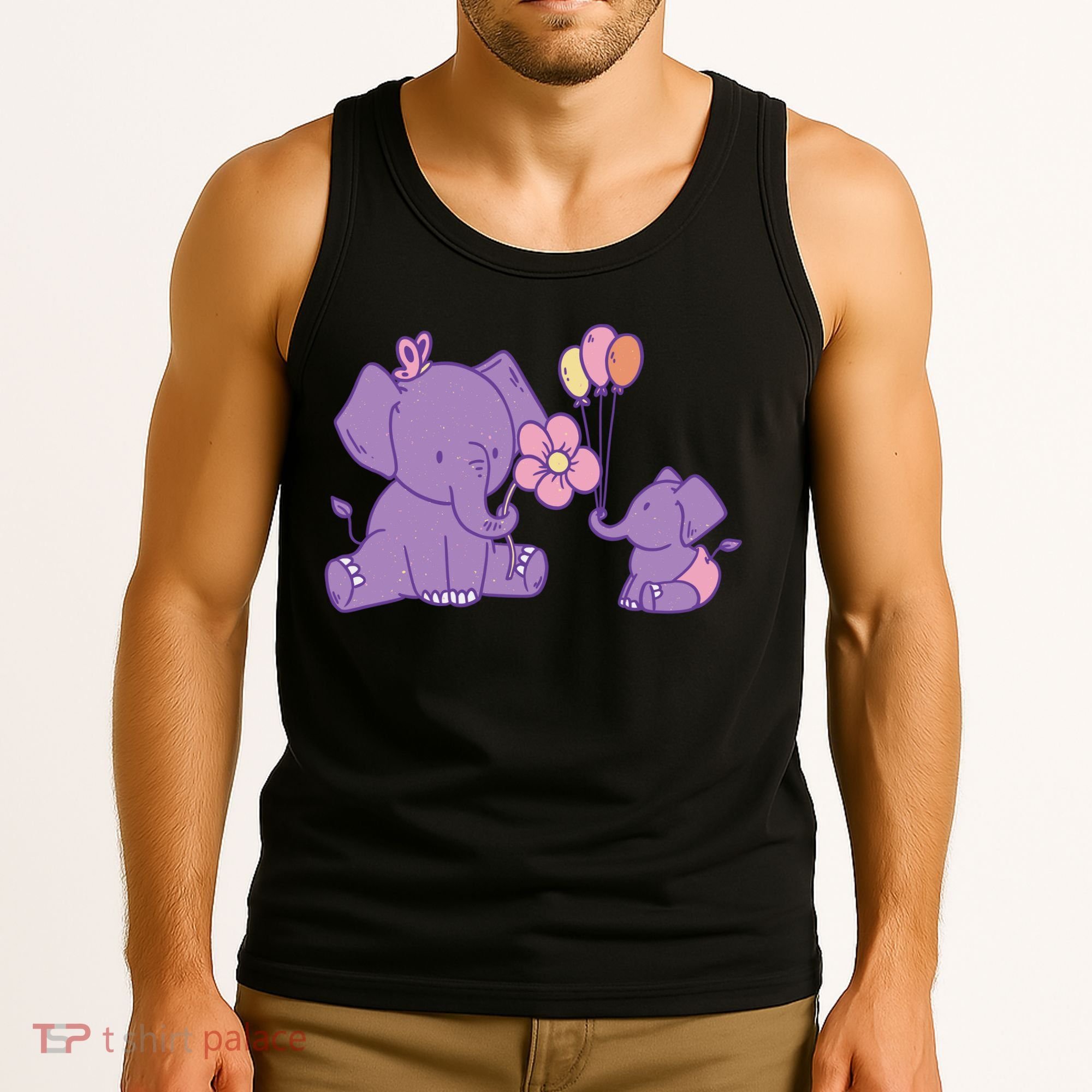 Cute Elephants Tank Top