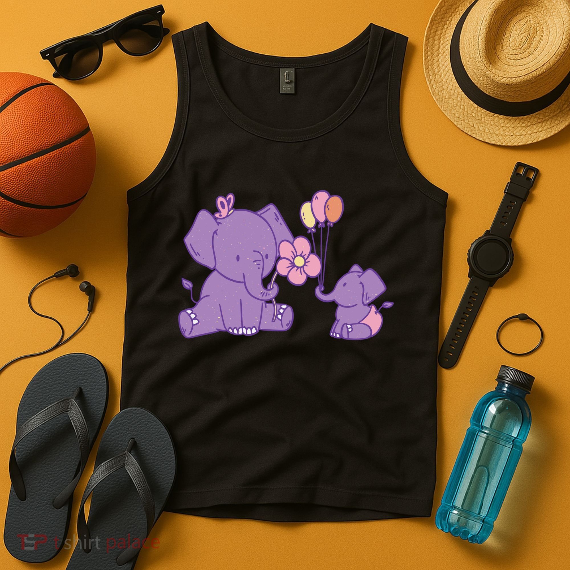 Cute Elephants Tank Top