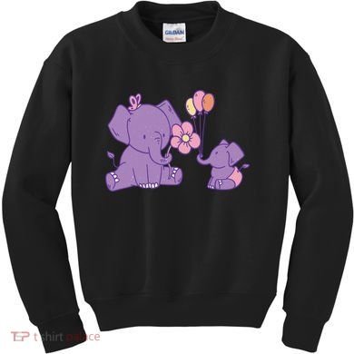 Cute Elephants Kids Sweatshirt