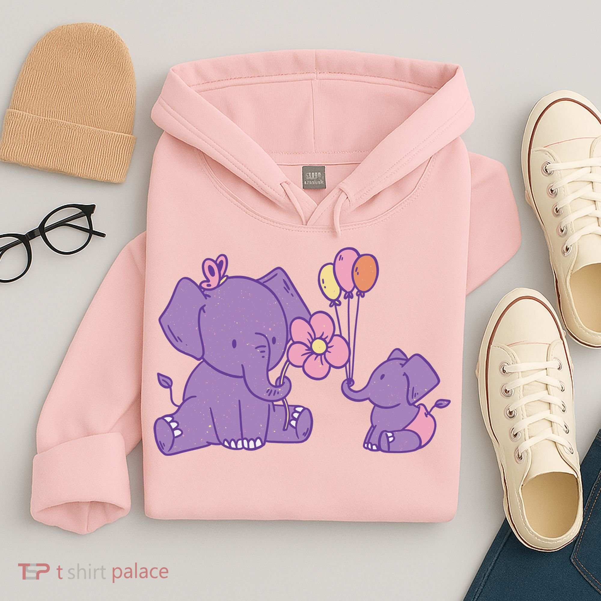 Cute Elephants Hoodie