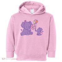 Cute Elephants Toddler Hoodie thumb 0