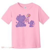 Cute Elephants Toddler T-Shirt thumb 0