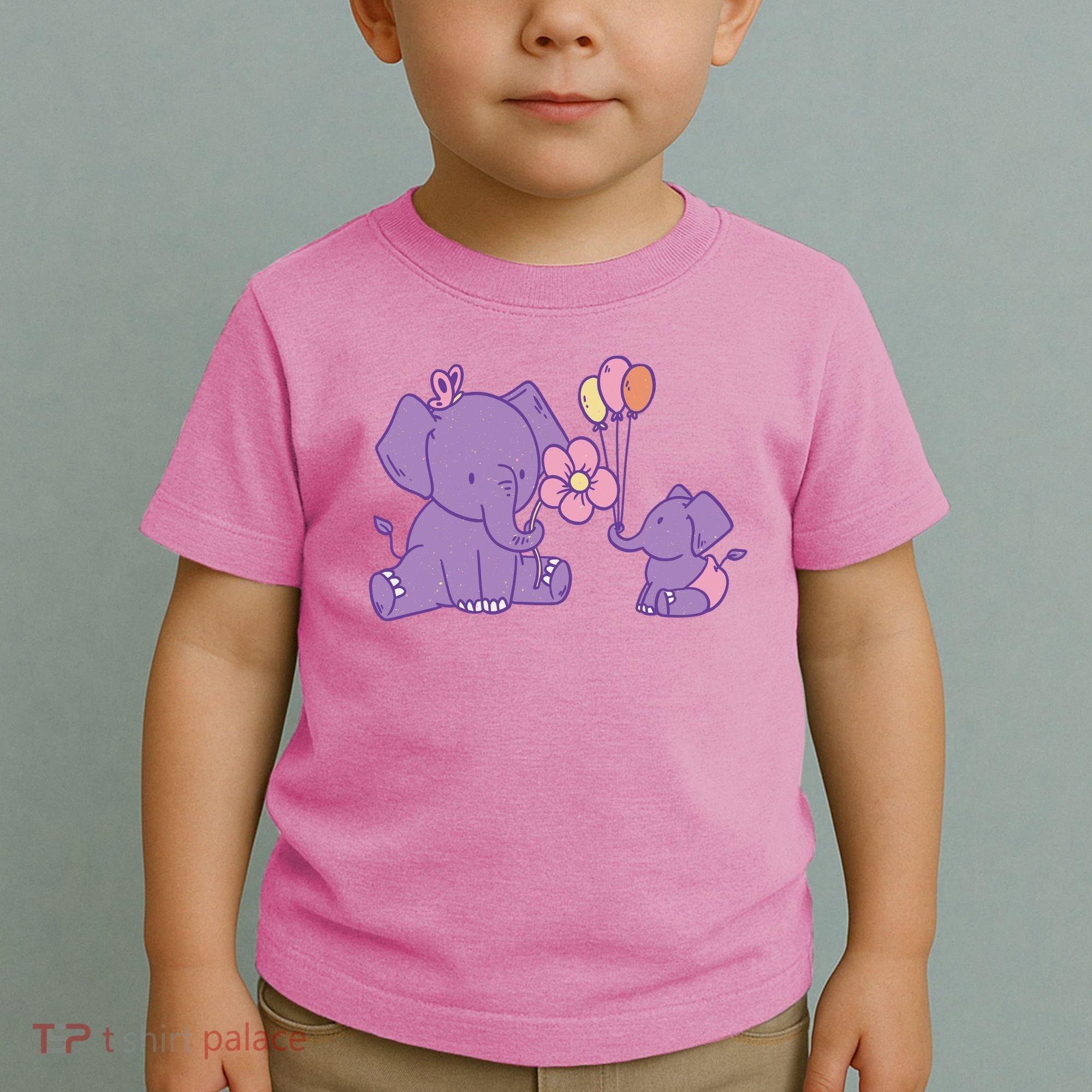 Cute Elephants Toddler T-Shirt