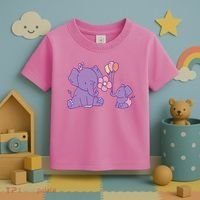 Cute Elephants Toddler T-Shirt thumb 3