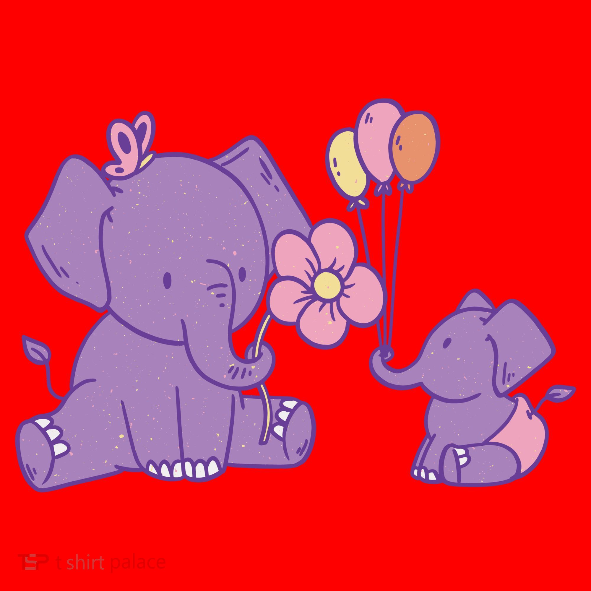 Cute Elephants Santa Hat