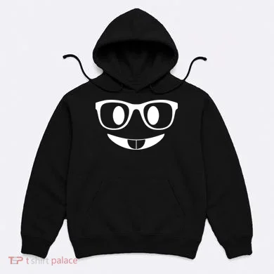 Cute Emoji Nerd Face Hoodie