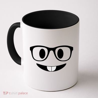 Cute Emoji Nerd Face Coffee Mug
