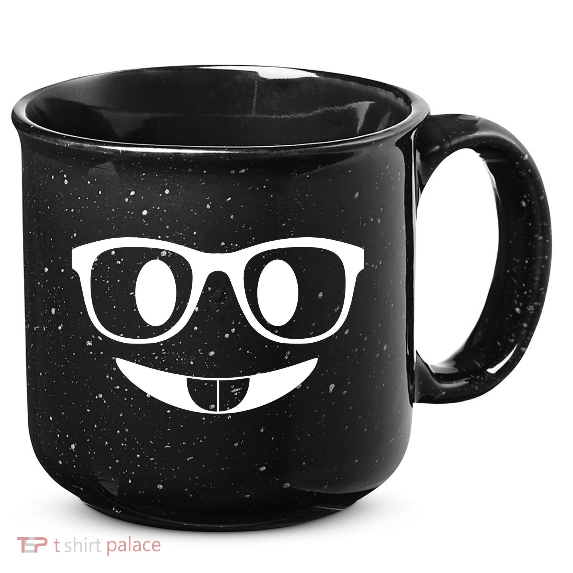 Cute Emoji Nerd Face 15oz Campfire Ceramic Mug