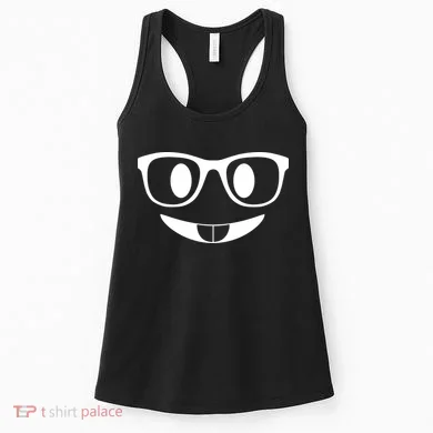 Cute Emoji Nerd Face Women's Tank Top
