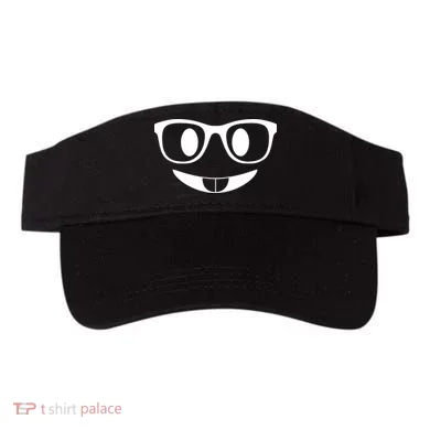 Cute Emoji Nerd Face Visor