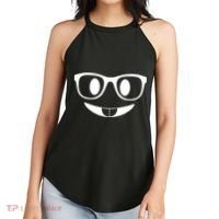 Cute Emoji Nerd Face Women's Perfect Tri Rocker Tank thumb 2