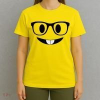 Cute Emoji Nerd Face T-Shirt thumb 4