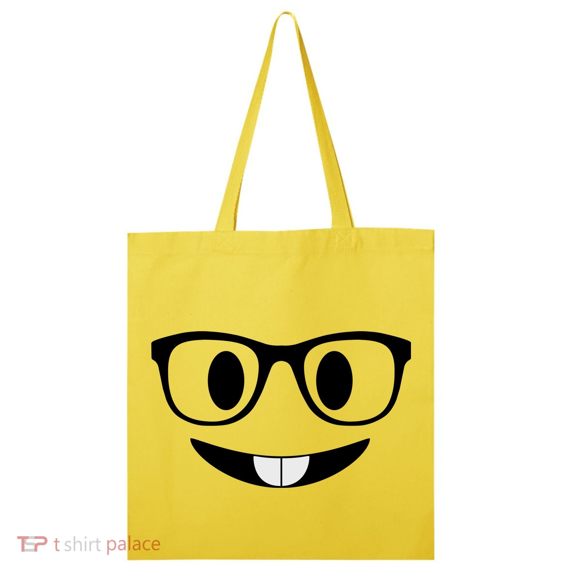 Cute Emoji Nerd Face Tote Bag