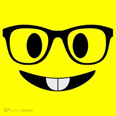 Cute Emoji Nerd Face Tote Bag