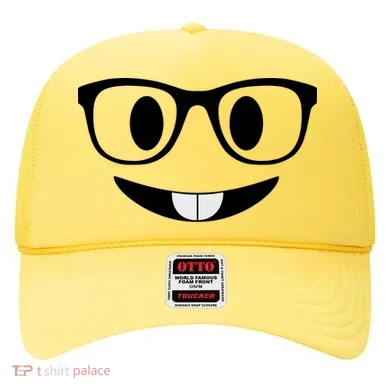 Cute Emoji Nerd Face Hat