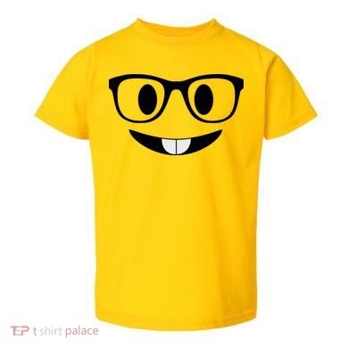 Cute Emoji Nerd Face Toddler T-Shirt