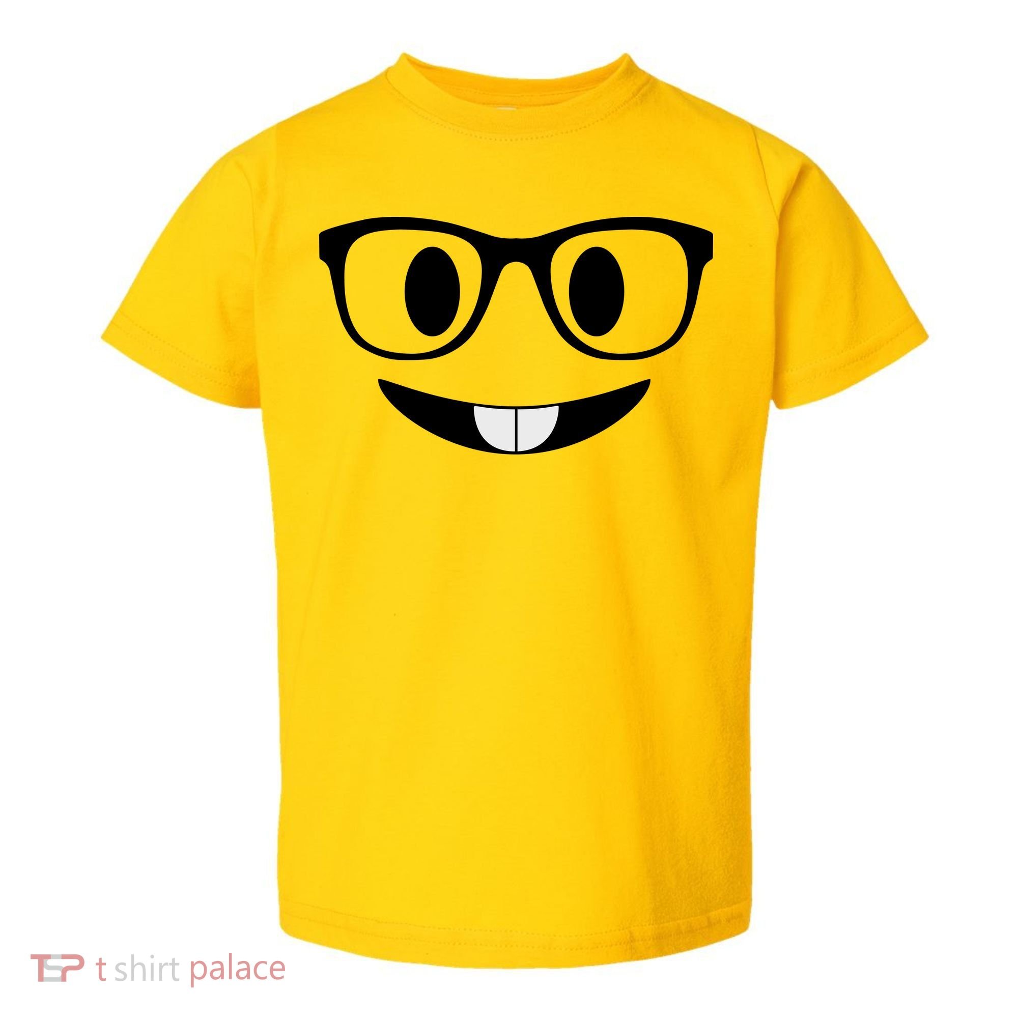 Cute Emoji Nerd Face Toddler T-Shirt
